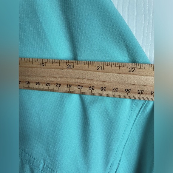 Silver Bait Performance fishing Shirt Men 4X Aqua Blue Polyester Short Casual - Picture 8 of 9